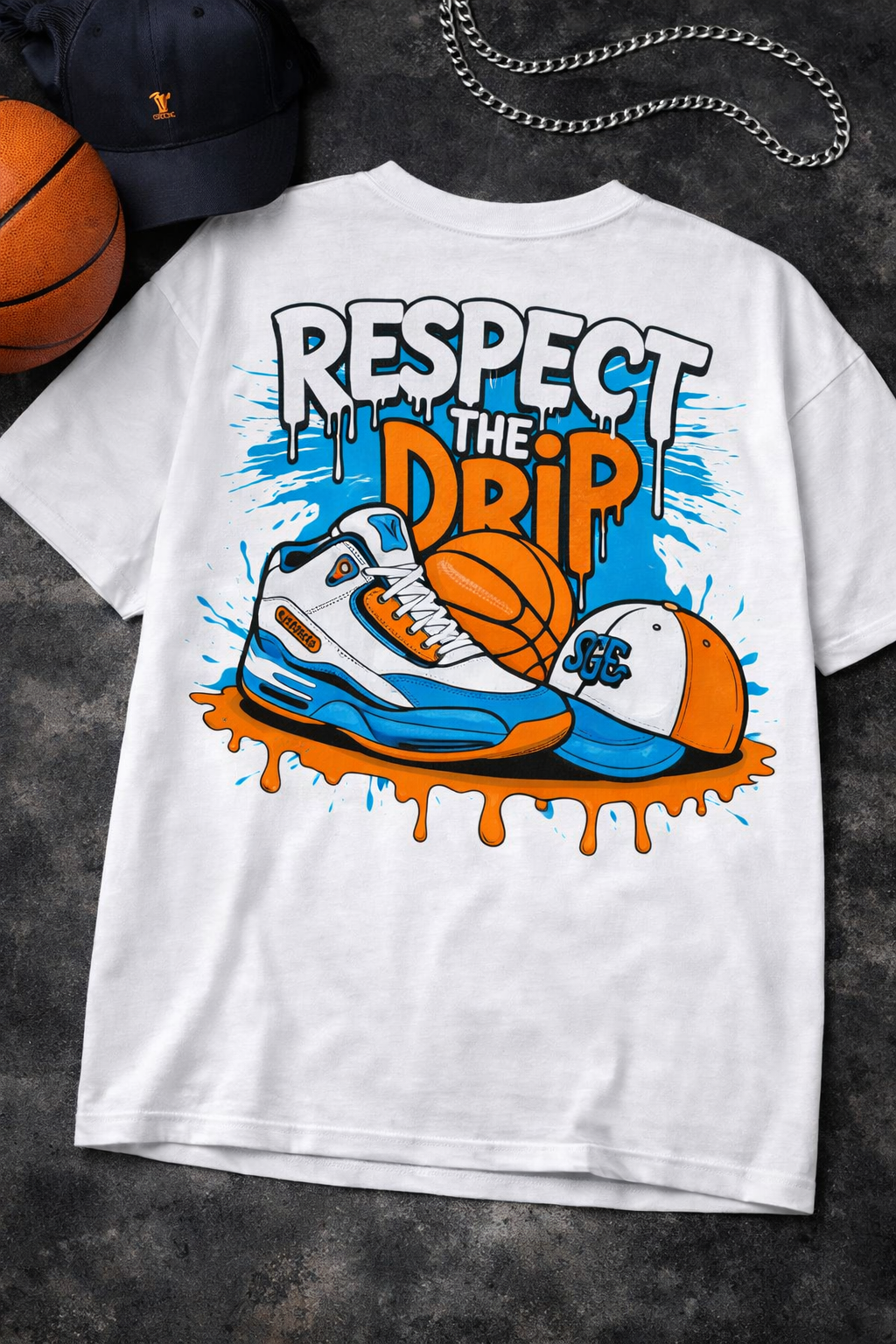 RESPECT THE DRIP Oversize T-shirt