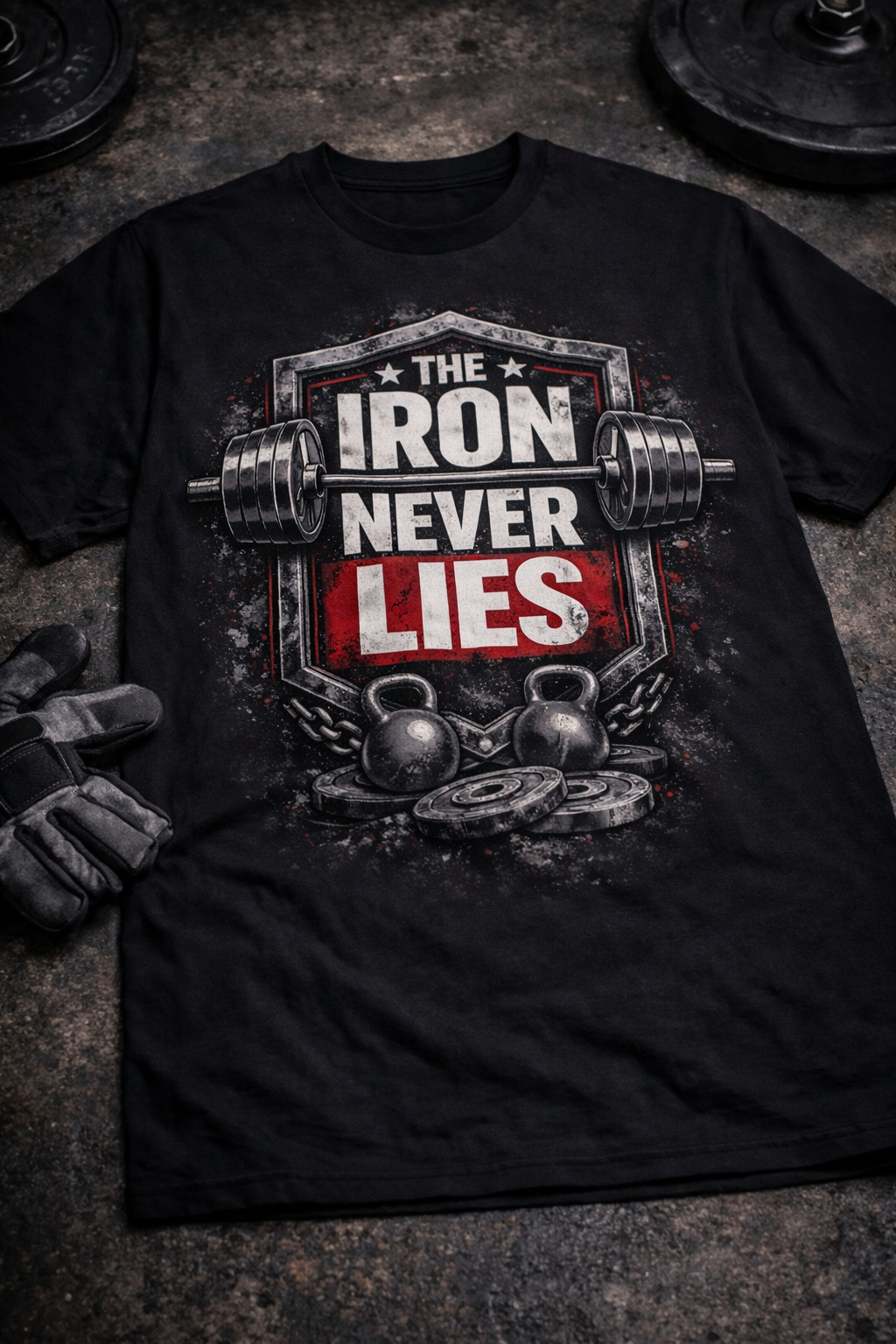 THE IRON NEVER LIES  GYM T-SHIRT