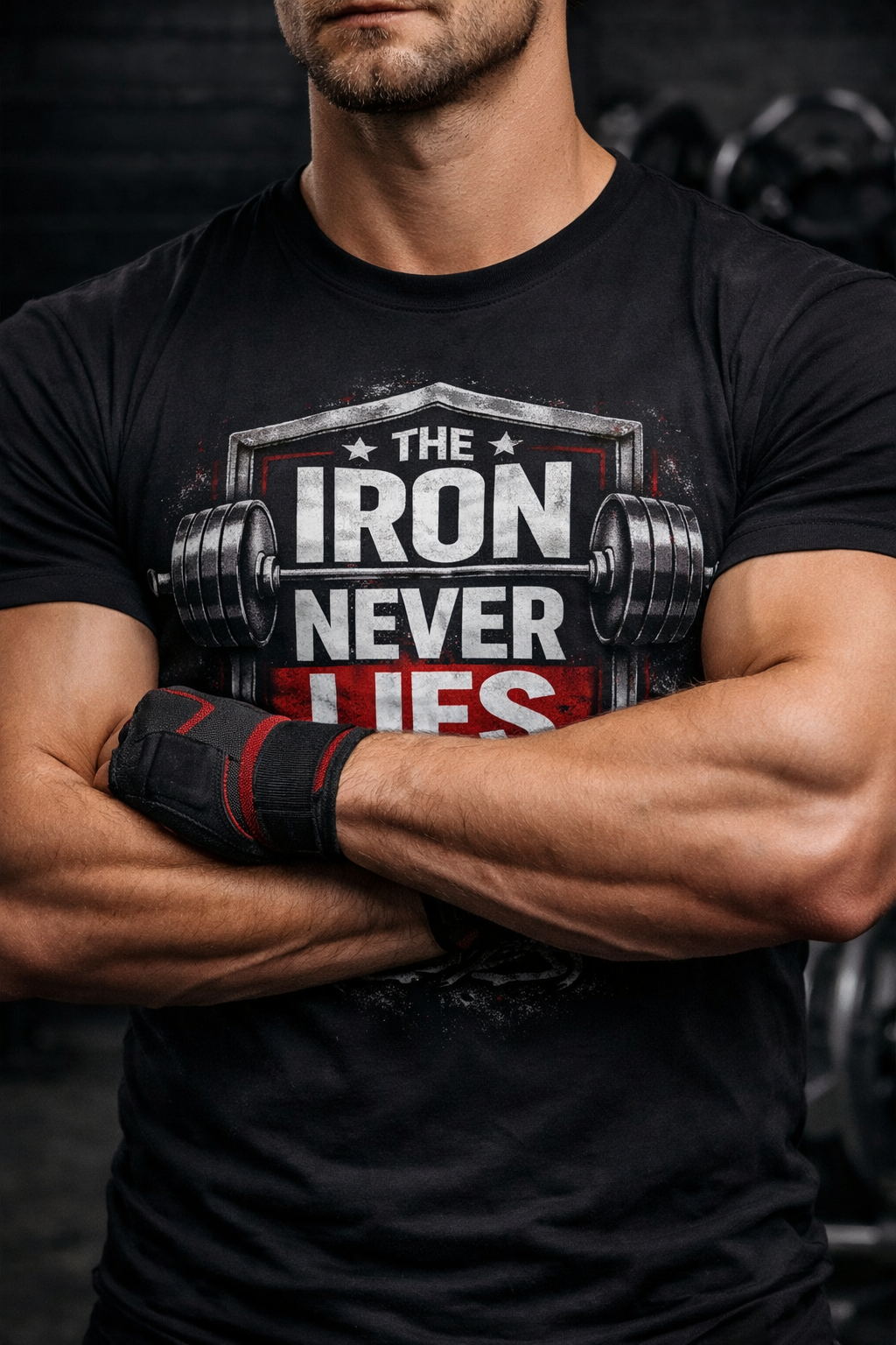 THE IRON NEVER LIES  GYM T-SHIRT