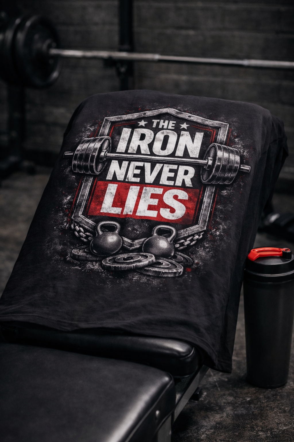 THE IRON NEVER LIES  GYM T-SHIRT