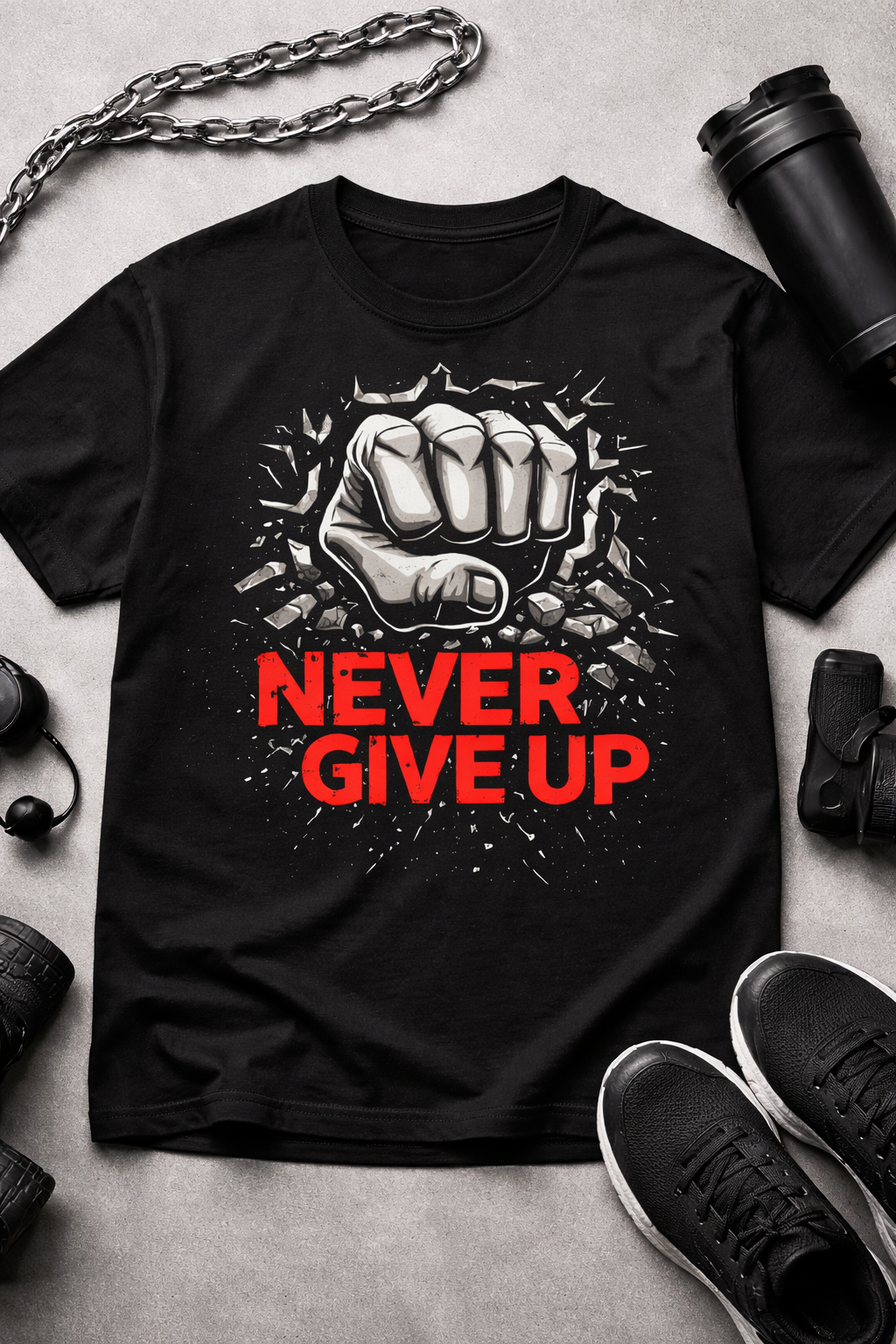 Never Give Up T shirt