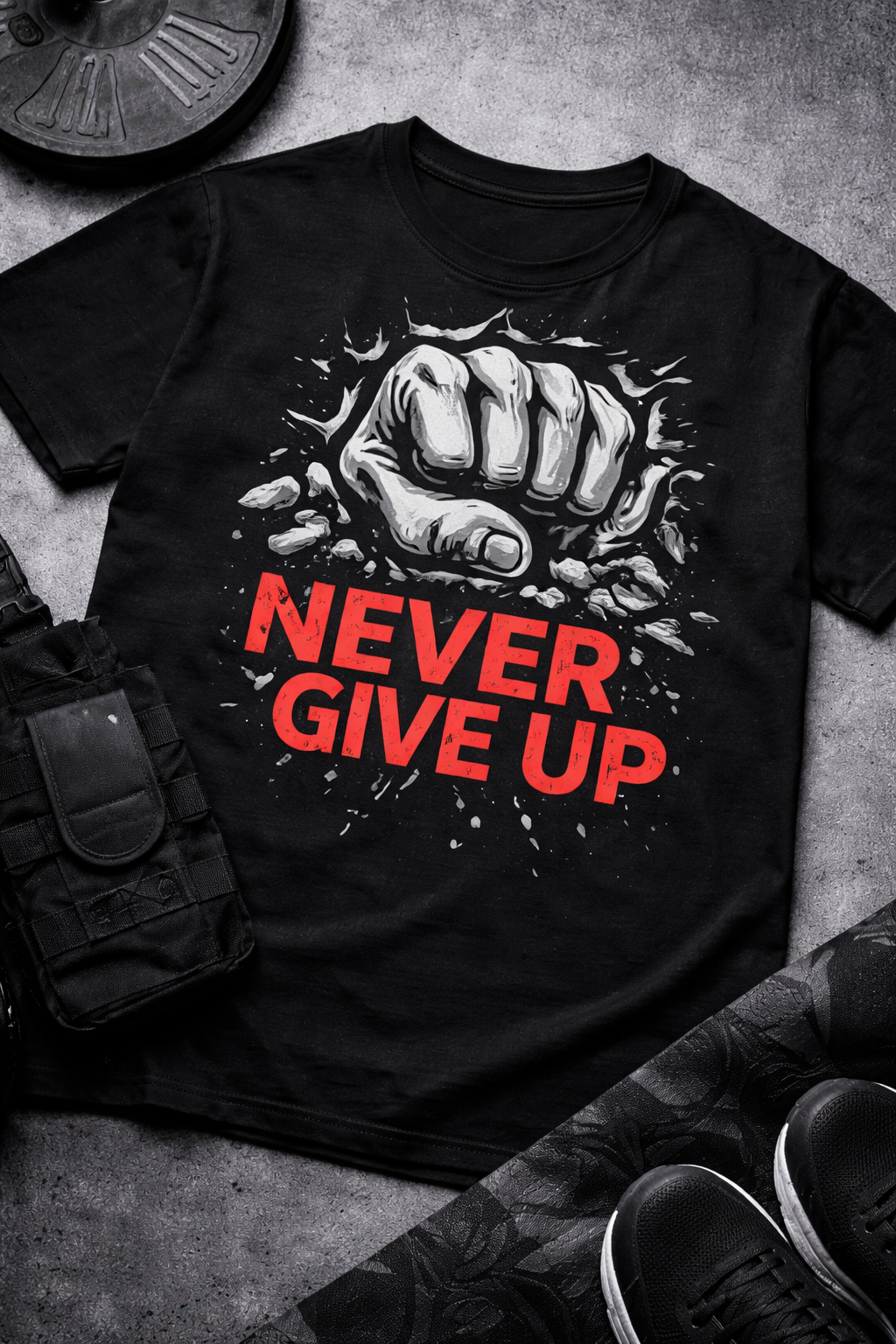 Never Give Up T shirt