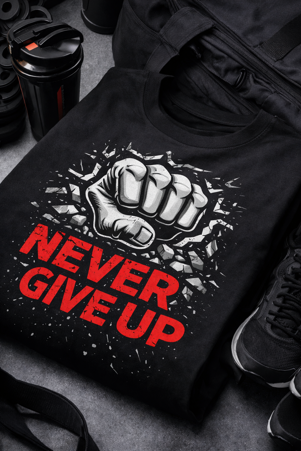 Never Give Up T shirt
