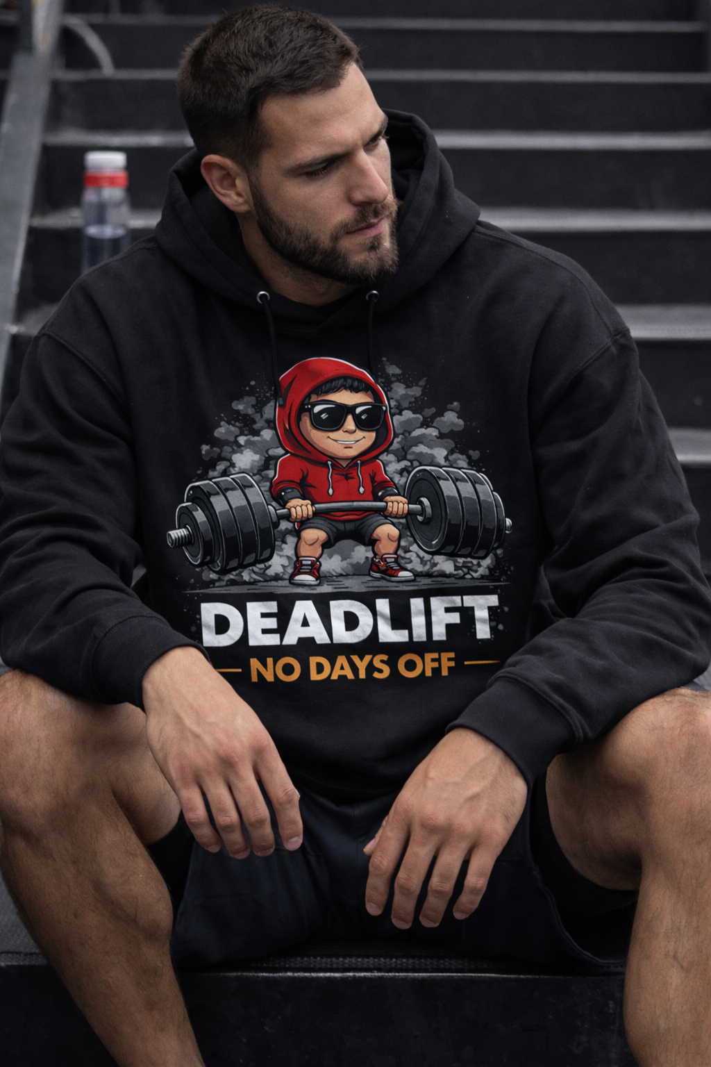 DEADLIFT – NO DAYS OFF | PREMIUM COTTON T-SHIRT