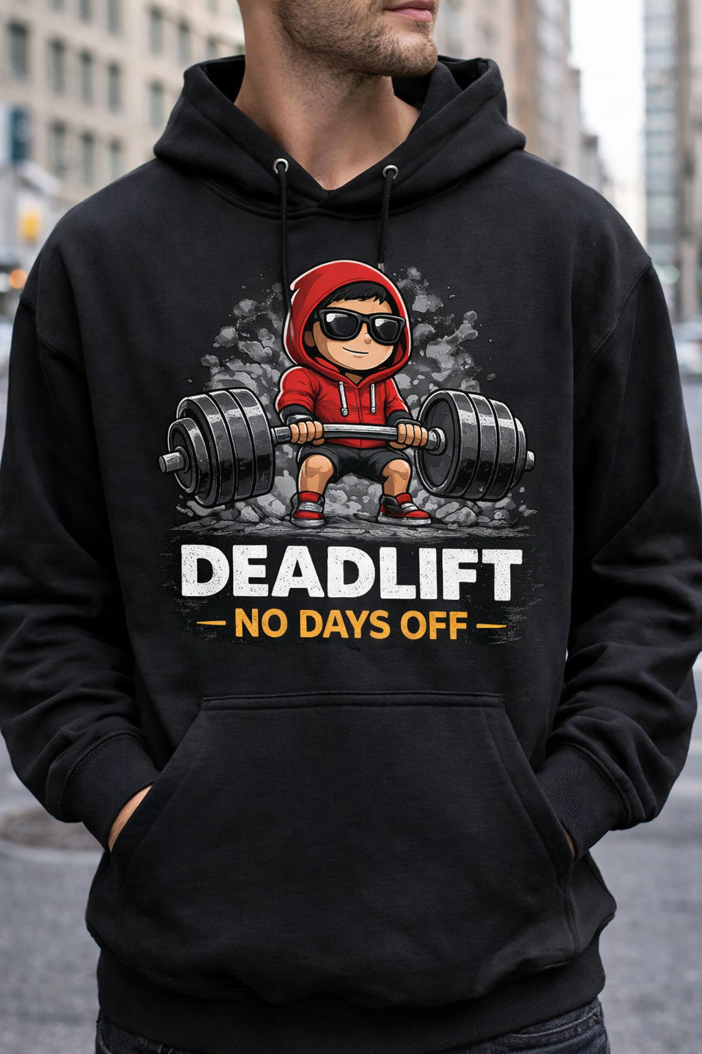 DEADLIFT – NO DAYS OFF | PREMIUM COTTON T-SHIRT