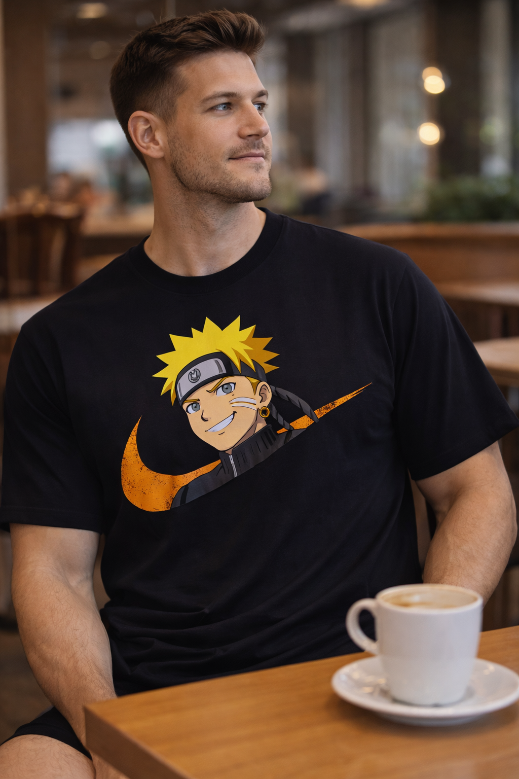 Anime Ninja Graphic T-Shirt – Regular Fit