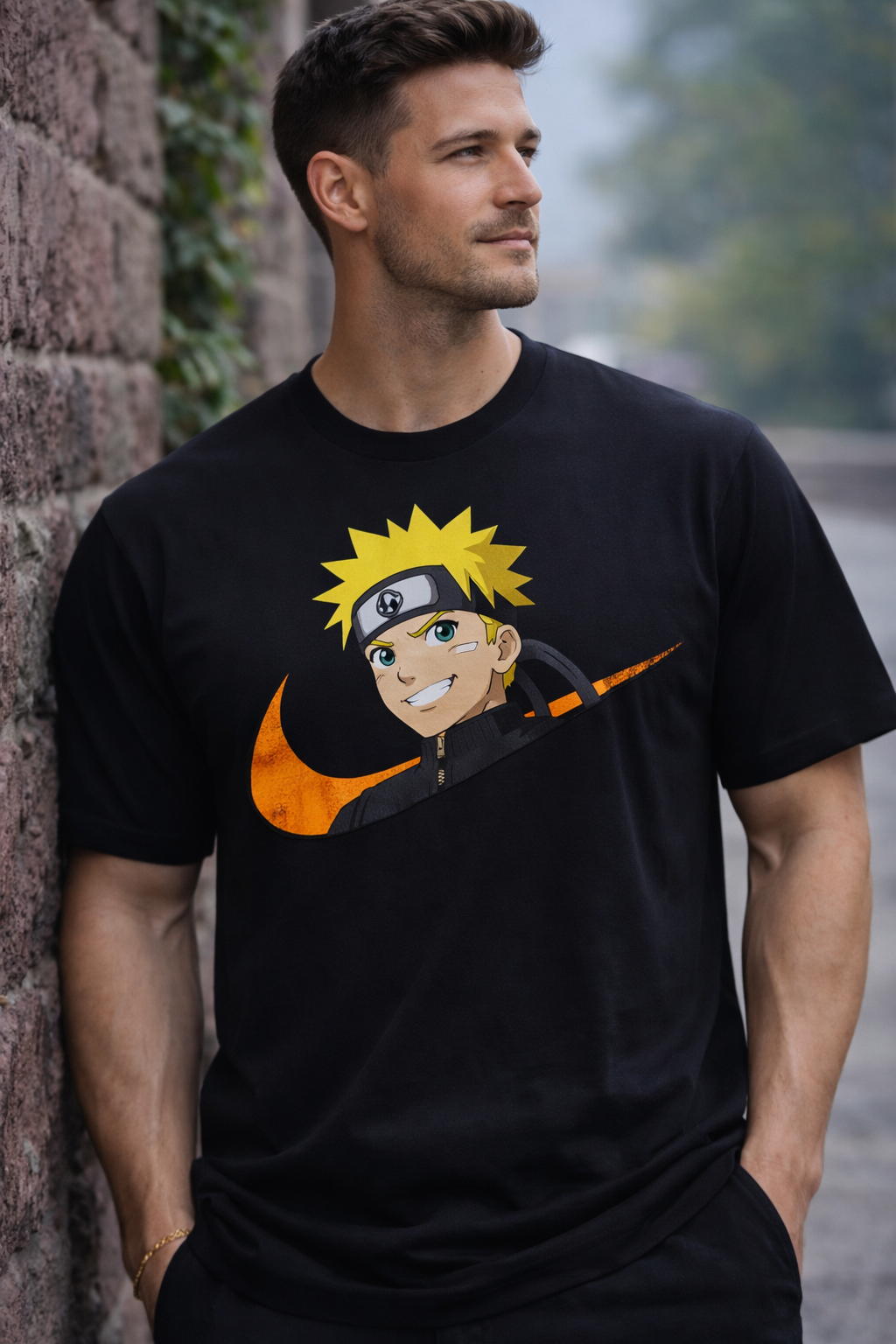 Anime Ninja Graphic T-Shirt – Regular Fit