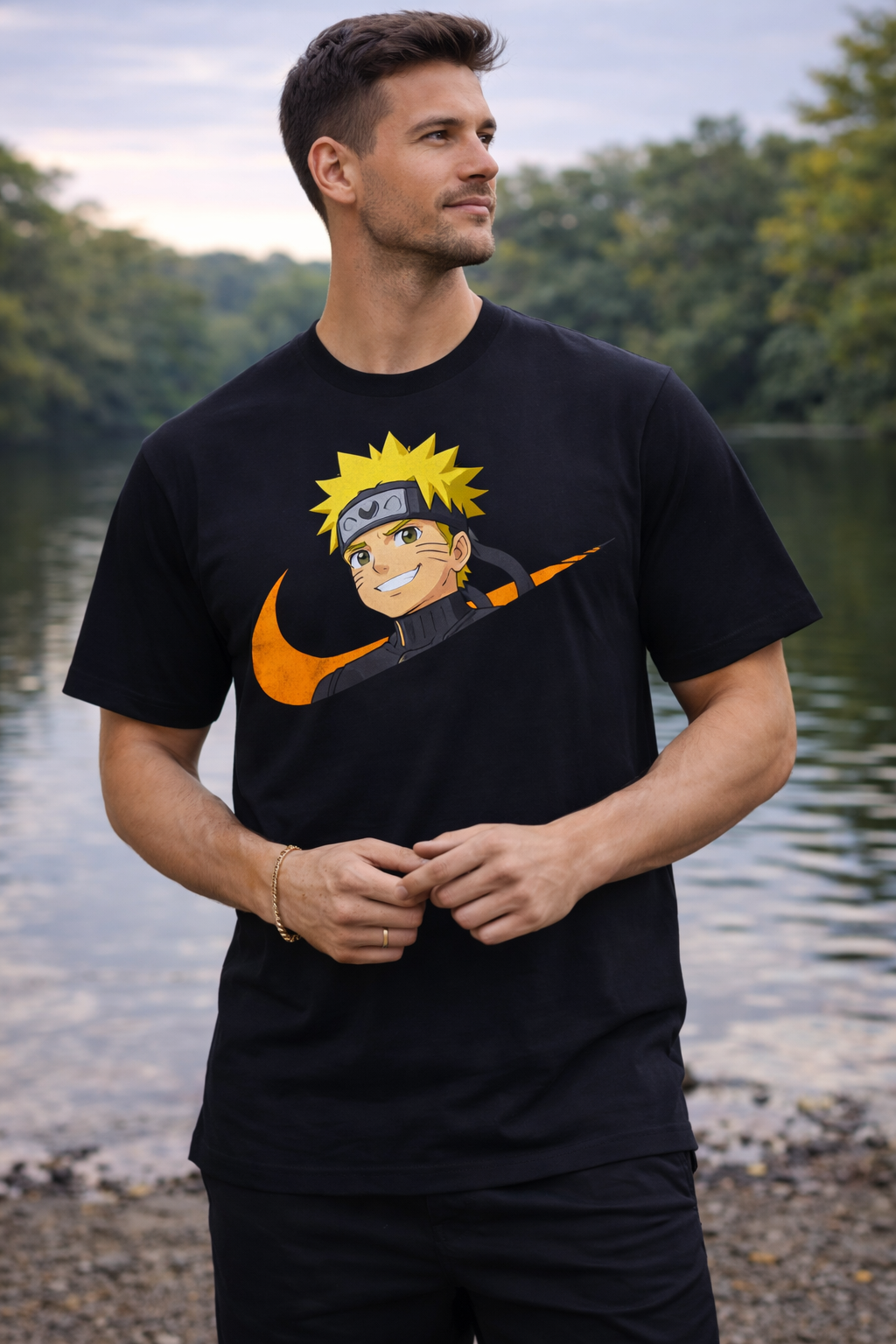 Anime Ninja Graphic T-Shirt – Regular Fit